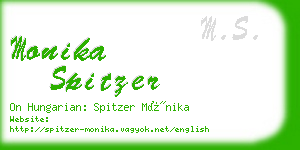 monika spitzer business card